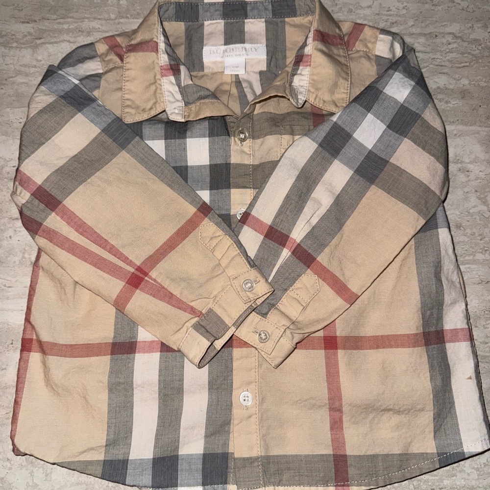 Burberry Children Signature Plaid Button Down